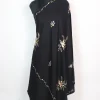 Mubashira Kashmiri Shawl with Hand Sozni Embroidery in Black Cashmilon