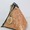 Noor Kashmiri Silk Triangle Bag With Botte Tilla Work | White