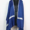 Kashmiri Stole In Blue Pure Wool With Botte Tilla Work | Haneen