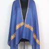 Haneen Blue Pure Wool Kashmiri Stole With Botte Tilla Work
