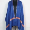 Blue Kashmiri Stole In Pure Wool With Botte Tilla Work | Haneen