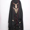 Aneesa Kashmiri Dress Material In Cotswool With Botte Tilla Work And Dupatta 3Pc | Black