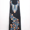 Noor Kashmiri Suit In Cashmilon With Aari Embroidery 2Pc | Black