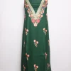 Kashmiri Suit In Green Cashmilon With Aari Embroidery 2Pc |  Noor