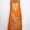 Mustard Kashmiri Suit With Aari Embroidery In Cashmilon 2Pc | Noor