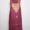 Purple Kashmiri Suit In Cashmilon With Aari Embroidery 2Pc | Noor