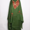 Huda Kashmiri Suit In Wool With Hand Sozni Tilla Work And Dupatta 3Pc | Green