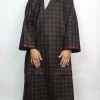 Kashmiri Tweed Check Pandit Style Loose Pheran for Men