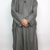 Imtiyaz Kashmiri Grey Tweed Pheran for Men
