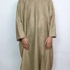 Beige Kashmiri Tweed Pheran for Men Aariz
