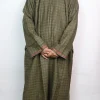 Mahraz Kashmiri Pheran In Olive Tweed for Men
