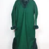 Rida Kashmiri Pheran in Cashmilon with Fur | Green