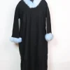 Rida Kashmiri Pheran in Cashmilon with Fur | Black