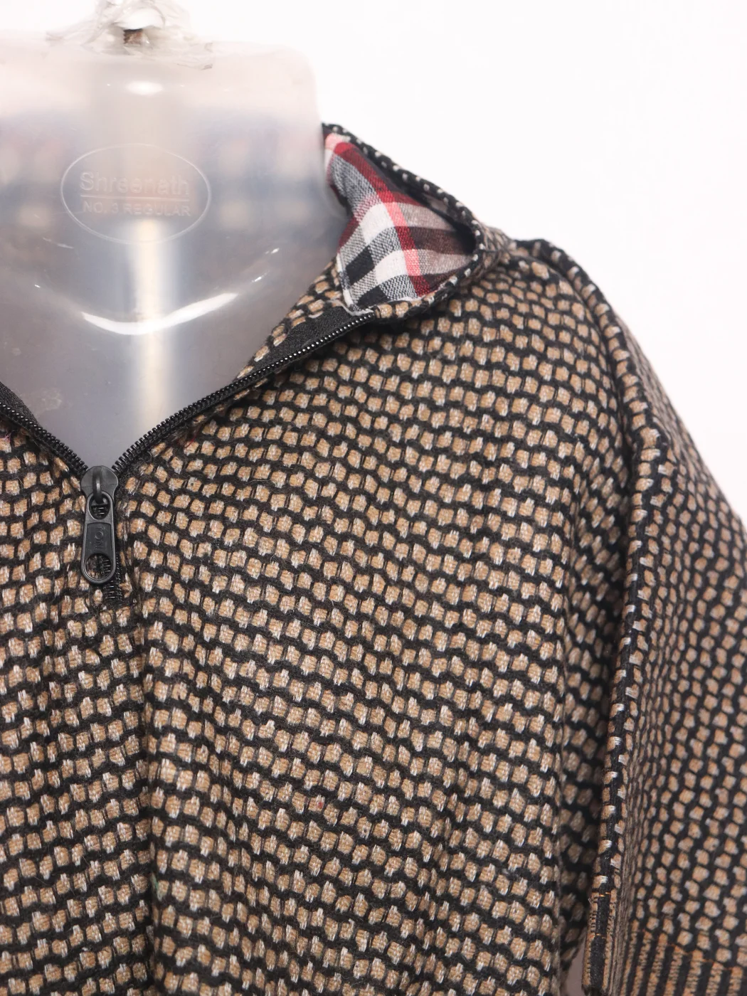 Unaiz Boys Kashmiri Pheran in Tweed Wool With Cap | 2 to 3Yrs - Image 2