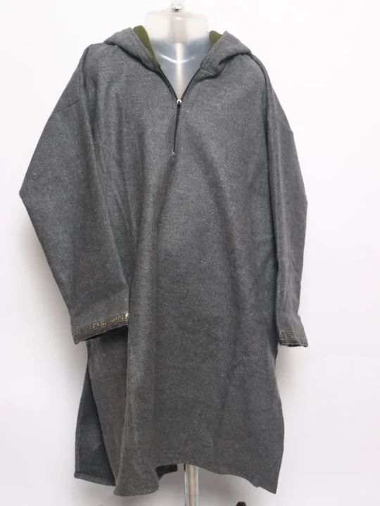 Unaiz Boys Kashmiri Pheran Grey Tweed Wool Age 7 to 8 Yrs
