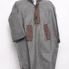 Boys Kashmiri Pheran Unaiz in Grey Tweed Wool | 4 to 5Yrs