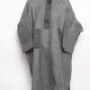 Unaiz Boys Kashmiri Pheran in Grey Tweed Wool | 7 to 8 Yrs