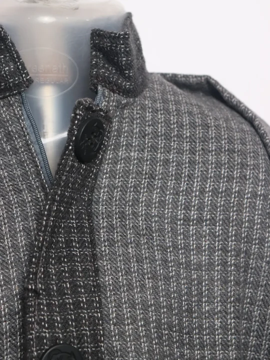 Boys Kashmiri Pheran Unaiz in Grey Tweed Wool | 1 to 2Yrs - Image 3