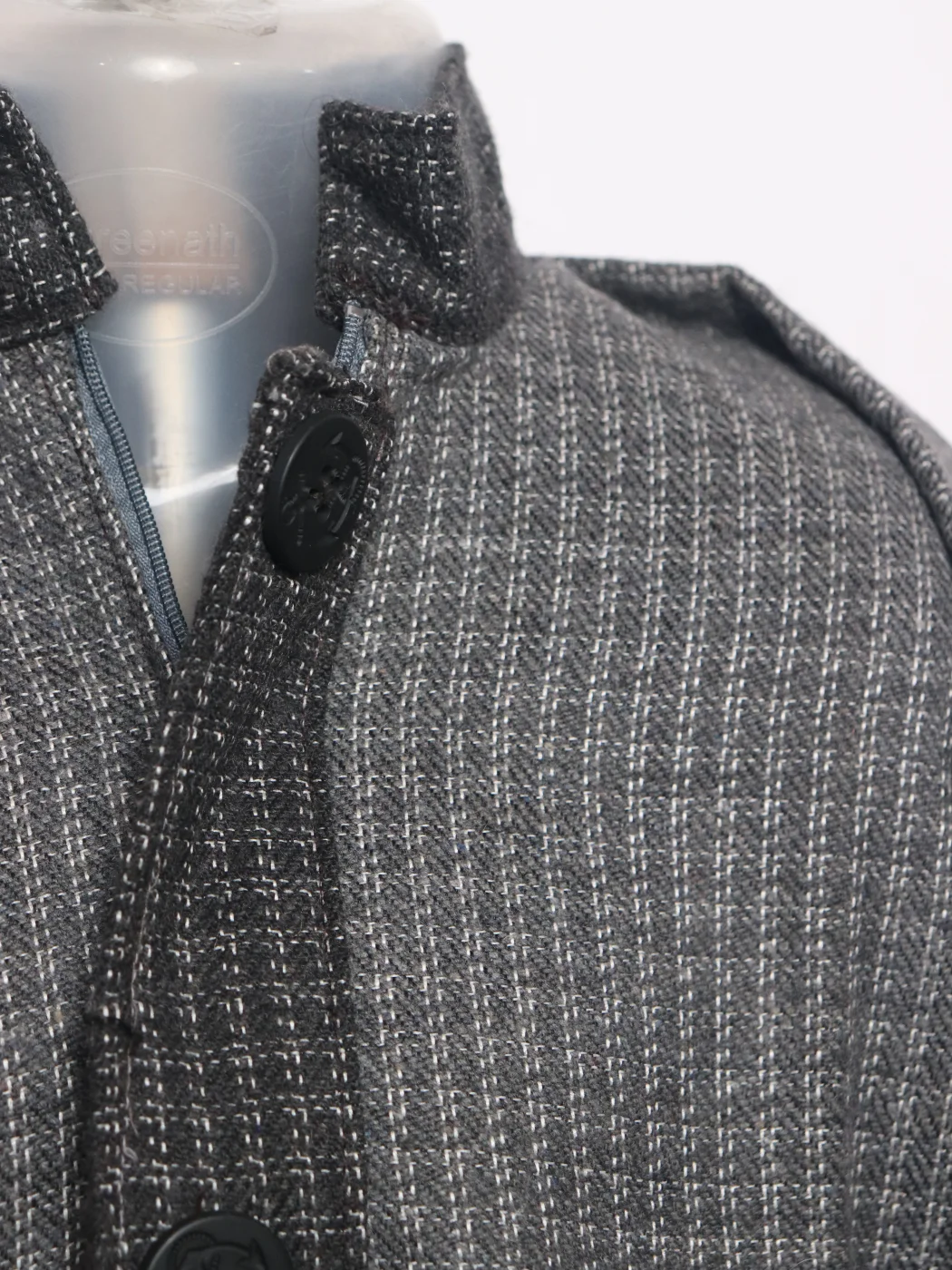 Boys Kashmiri Pheran Unaiz in Grey Tweed Wool | 1 to 2Yrs - Image 3