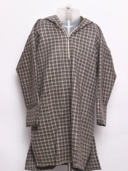 Unaiz Boys Kashmiri Pheran in Tweed Wool With Cap | 6 to 7Yrs