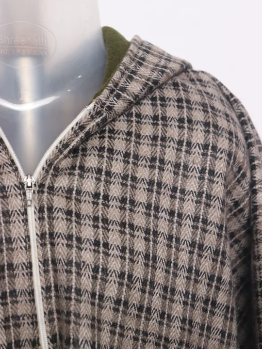 Unaiz Boys Kashmiri Pheran in Tweed Wool With Cap | 6 to 7Yrs - Image 3