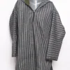 Boys Kashmiri Pheran Unaiz  in Grey Tweed Wool With Cap | 4 to 5Yrs