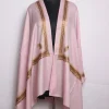 Samina Kashmiri Stole In Fine Wool With Aari Nalki Work | Light Pink
