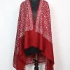Kashmiri Shawl Ridwa With Sozni Work For Women in Toosha Wool | Maroon