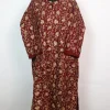 Maroon Kashmiri Pheran In Cashmilon Wool With All Over Aari Work | Gauhar