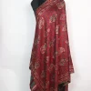 Rukhsaar Shawl in Maroon Wool with Big Badami Kani Inspired Pattern