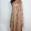 Wool Shawl in Beige with Big Badami Kani Inspired | Rukhsaar