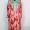 Tie n Dye Kashmiri Pheran Rutba In Cashmilon With Aari And Zari Work | Pink
