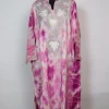 Tie n Dye Kashmiri Pheran In Cashmilon With Aari And Zari Work Rutba | Pink