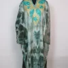 Rutba Kashmiri Pheran In Tie n Dye Cashmilon With Aari And Zari Work | Green