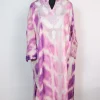 Tie Dye Kashmiri Pheran Rutba In Cashmilon With Aari And Zari Work | Purple