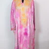 Rutba Kashmiri Pheran In Tie n Dye Cashmilon With Aari And Zari Work | Purple