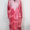 Rutba Kashmiri Pheran In Tie n Dye Cashmilon With Aari And Zari Work | Pink