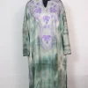 Rutba Kashmiri Pheran In Tie n Dye Cashmilon With Aari And Zari Work | Green