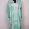 Mint Green Kashmiri Pheran In Tie Dye Cashmilon With Zari Work |  Zohra