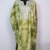 Zohra Kashmiri Pheran In Tie Dye Cashmilon With Zari Work | Olive Green