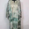 Kashmiri Pheran Zohra In Tie Dye Cashmilon With Zari Work | Greyish Green