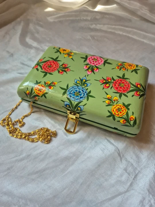 Kashmiri Paper Machie Clutch Bag Rehana For Women