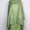 Areej Kashmiri Woolen Suit In Light Green With Aari And Zari Jaal Work With Dupatta 3Pc