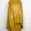 Rafida Green Woolen Suit With Chinar Gala Aari And Zari Work With Dupatta 3Pc