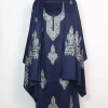 Mahjabeen Blue Woolen Suit With Aari And Zari Work With Dupatta 3Pc