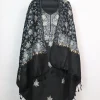 Black Woolen Suit With Chinar Gala Aari And Zari Work With Dupatta 3Pc | Sarwa