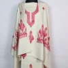 White Kashmiri Woolen Suit With Aari And Zari Work With Dupatta 3Pc | Suhaila