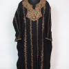 Zabarwan Kashmiri Pheran In Cashmilon Wool With Sozni Embroidery | Black