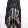 Rabia Kashmiri Stole In Fine Wool With Palla Kani Work | Black