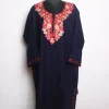 Kashmiri Pheran In Cashmilon wool With Aari Embroidery | Blue | Siyam